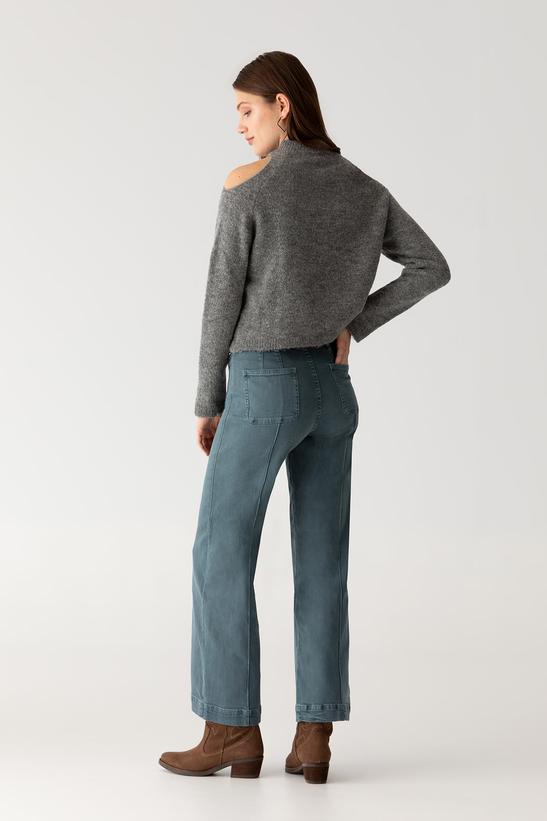 JEANS CULOTTE BASIC COSTURAS