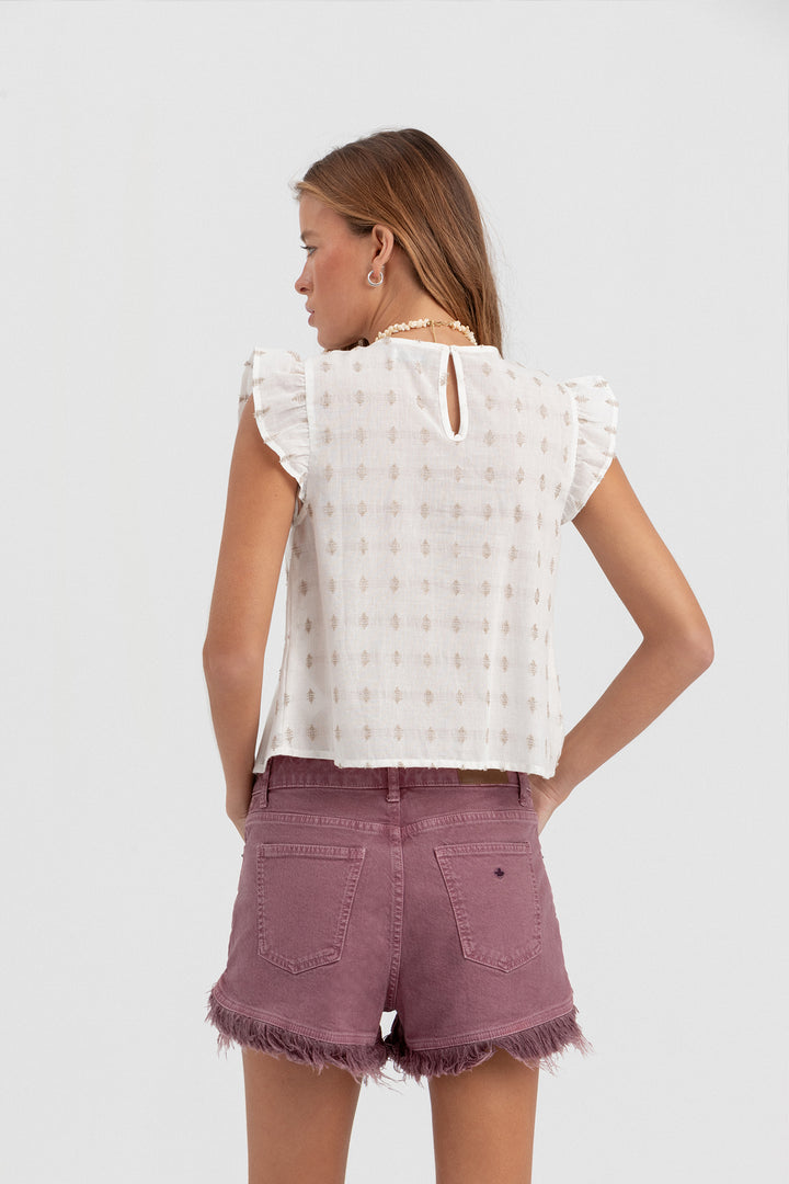 SHORTS BOTONES DESFLECADO