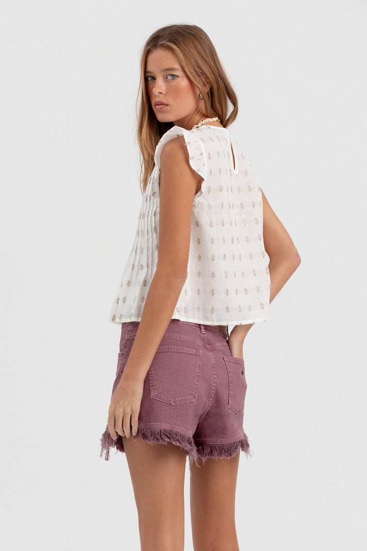 SHORTS BOTONES DESFLECADO