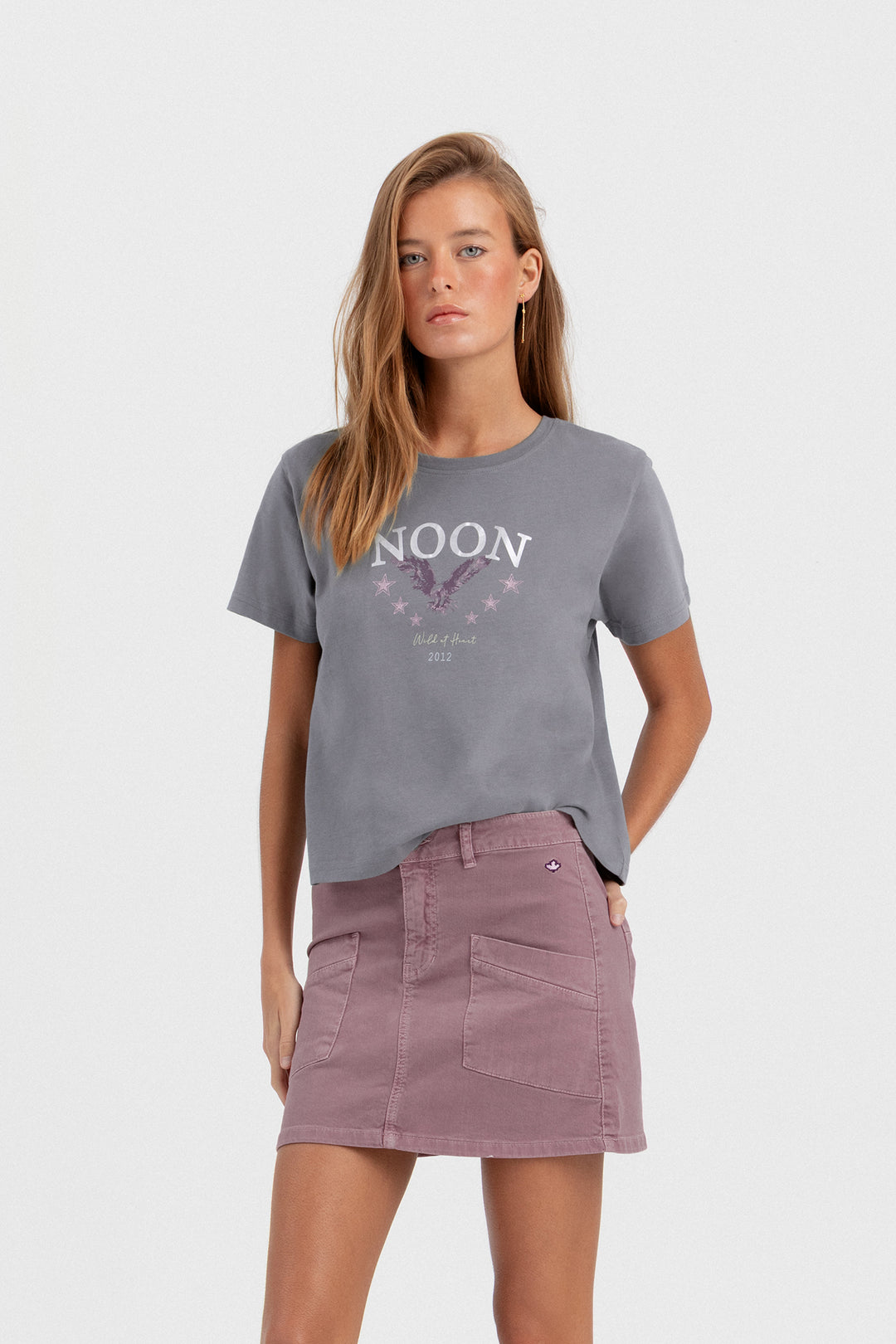DENIM MINI SKIRT WITH POCKETS