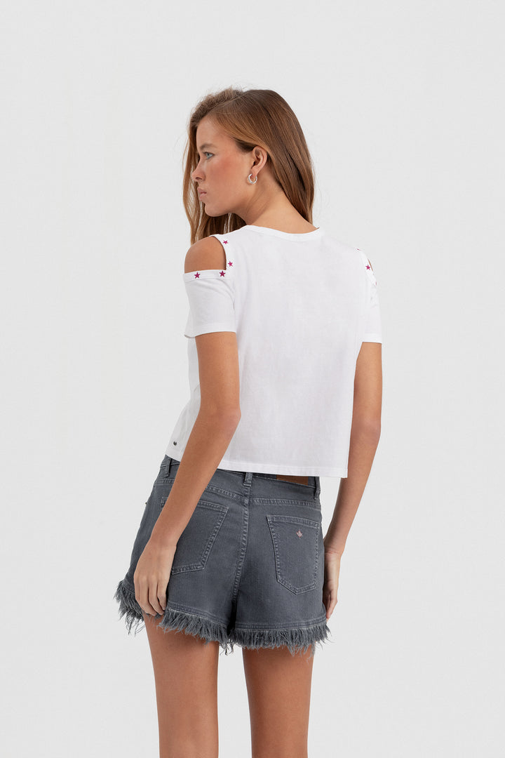 SHORTS BOTONES DESFLECADO