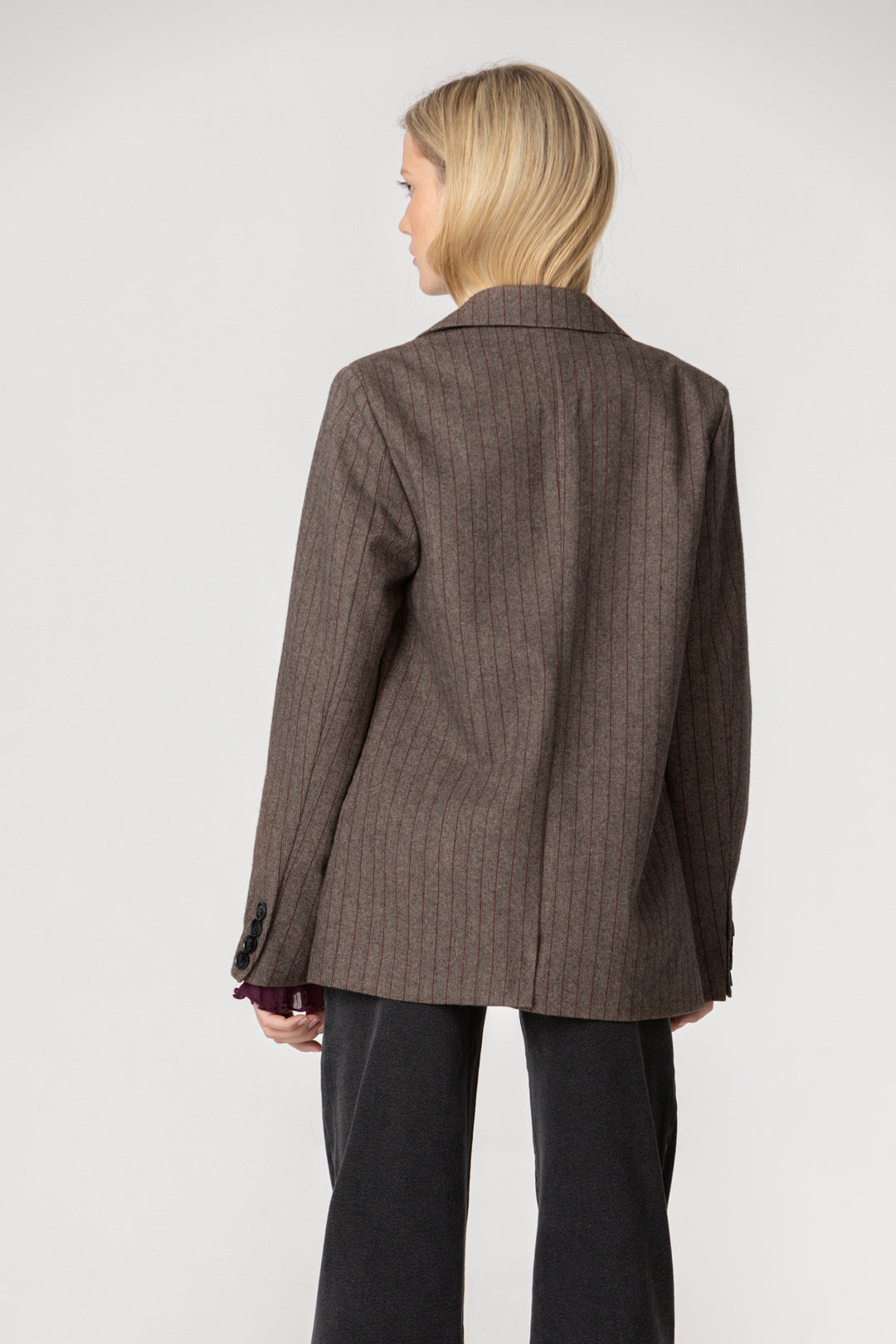 BLAZER RAYAS CON LANA