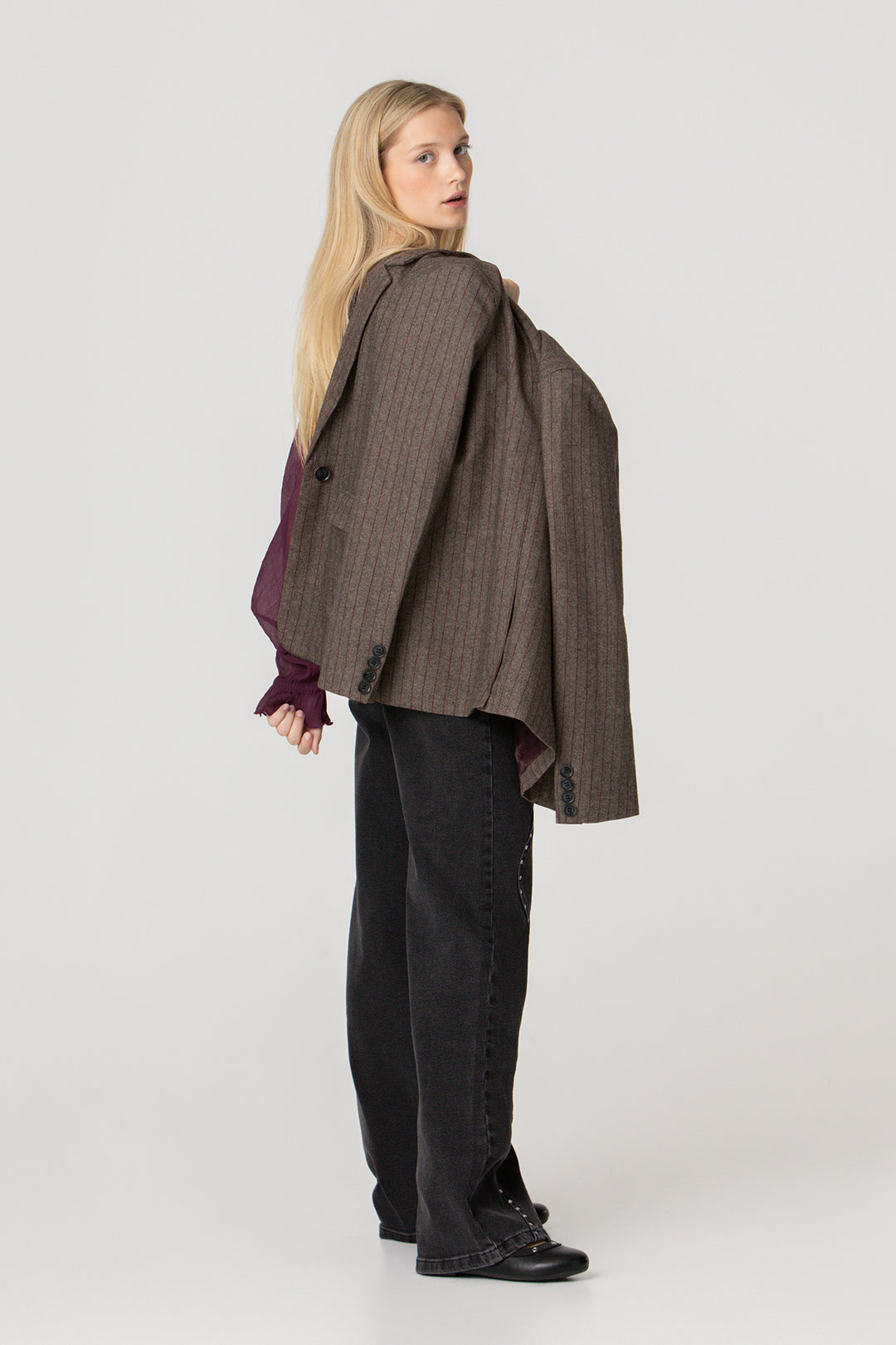 BLAZER RAYAS CON LANA