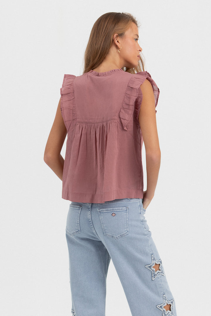 BLUSA FLUIDA FRUNCES