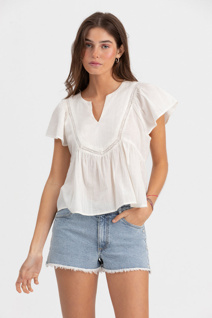 BLUSA FLUIDA MANGAS CAPA