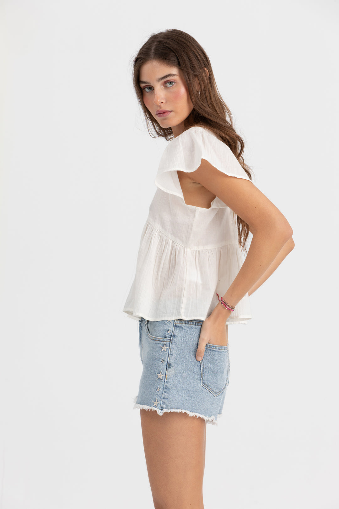 BLUSA FLUIDA MANGAS CAPA