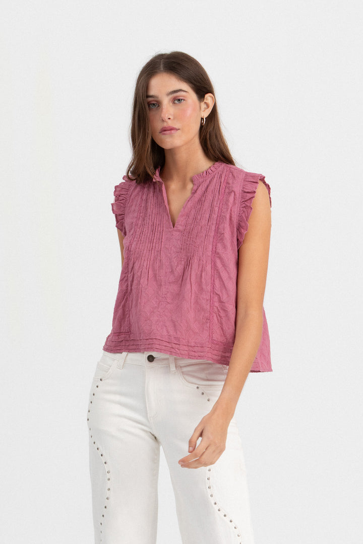 BLUSA JARETAS DETALLE ENTREDOS