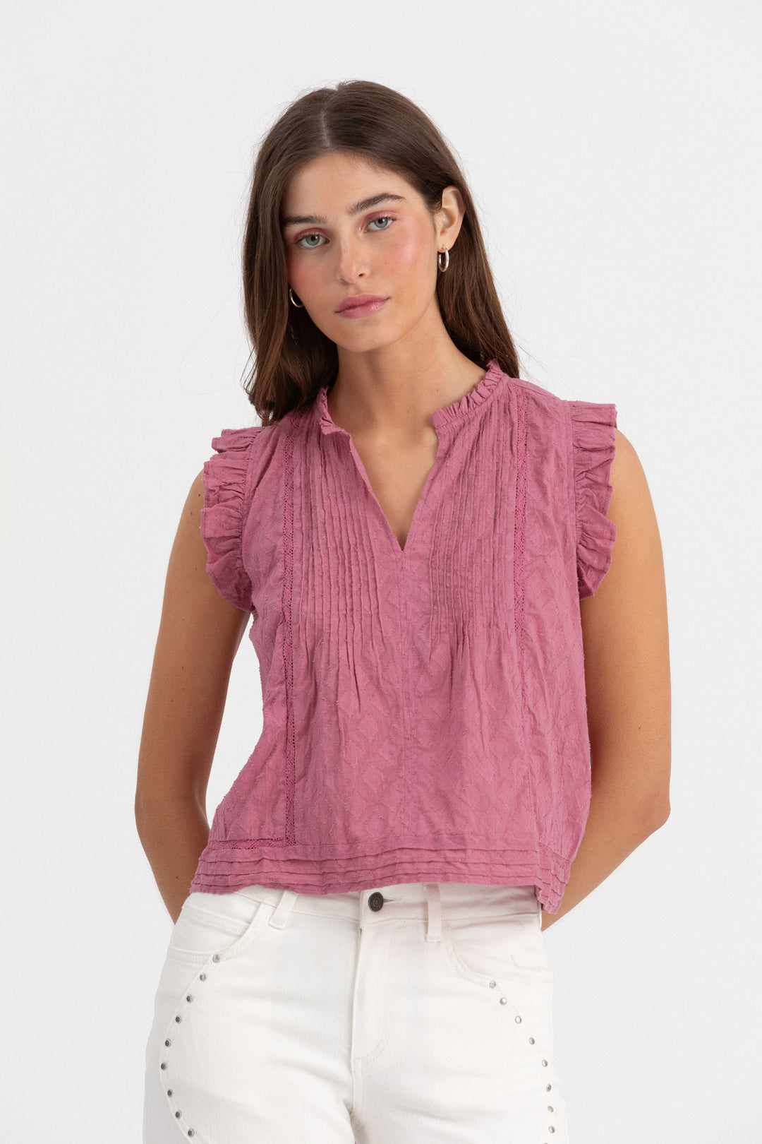 BLUSA JARETAS DETALLE ENTREDOS