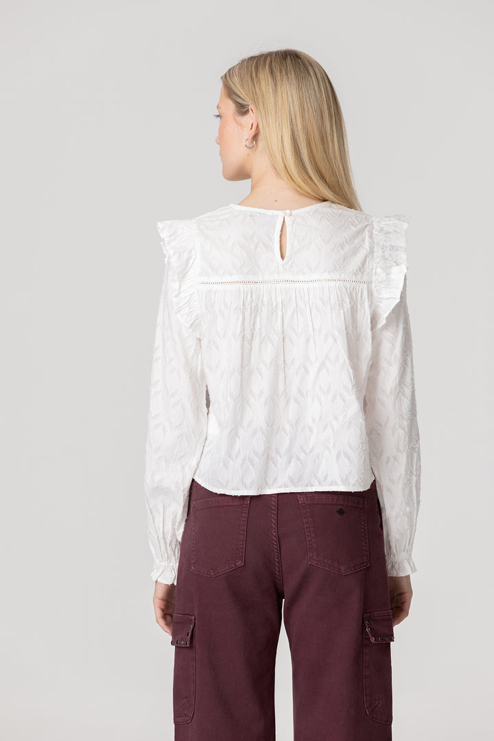 BLUSA TEXTURA VOLANTES