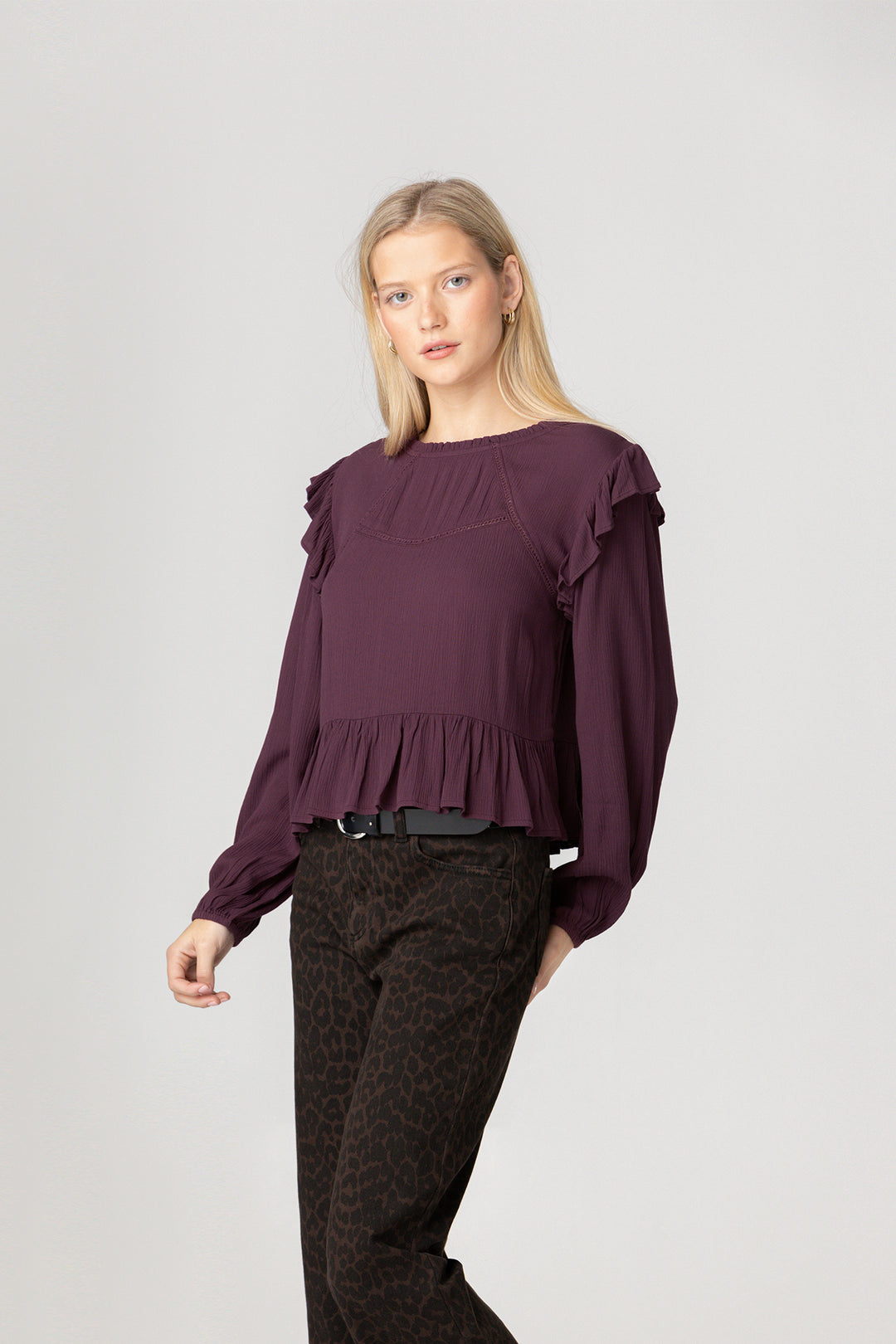 Ruffled Blouse Details