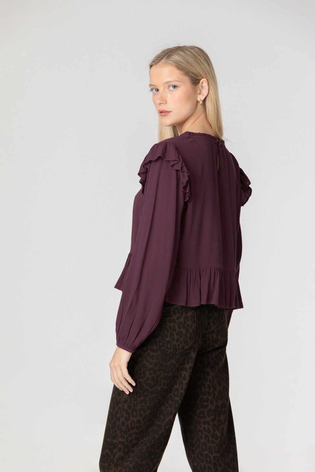 Ruffled Blouse Details