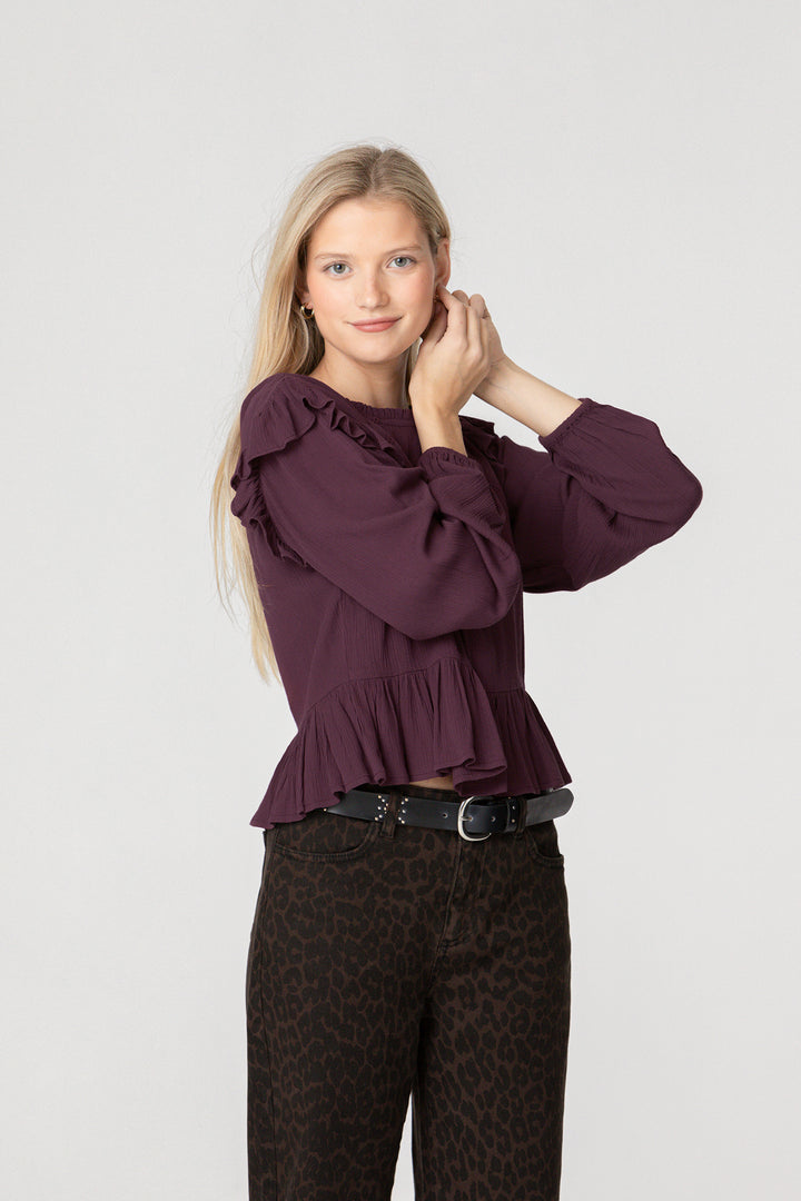Ruffled Blouse Details