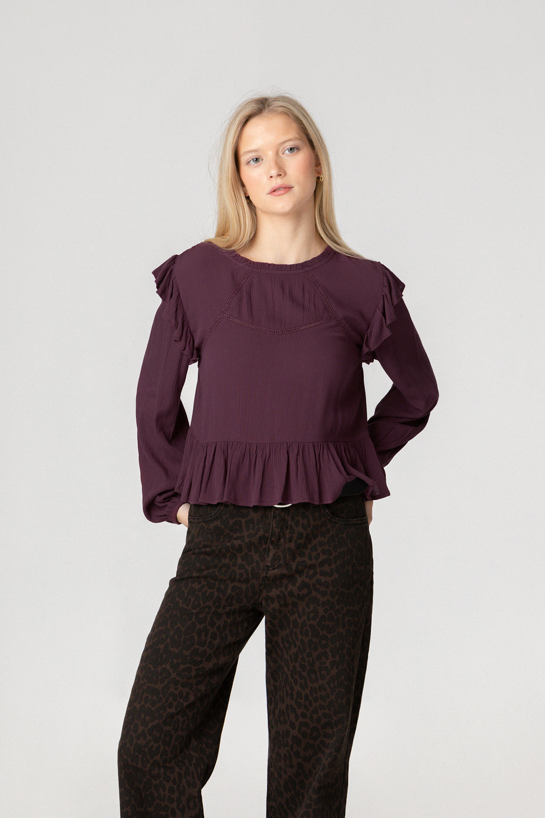 Ruffled Blouse Details