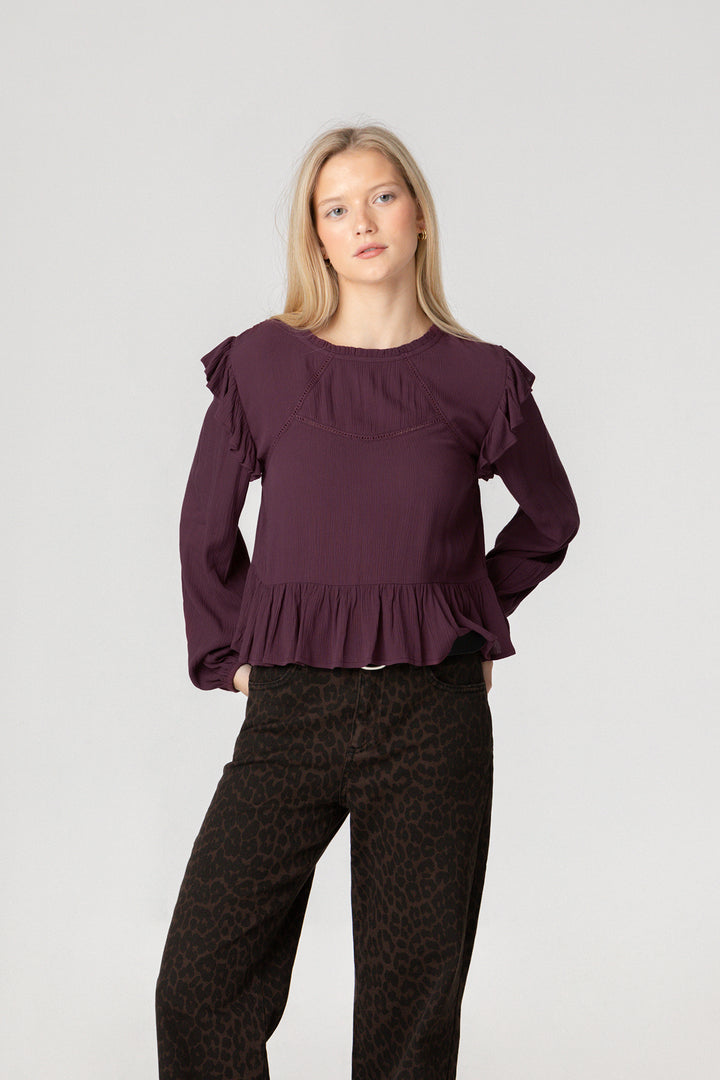 Ruffled Blouse Details