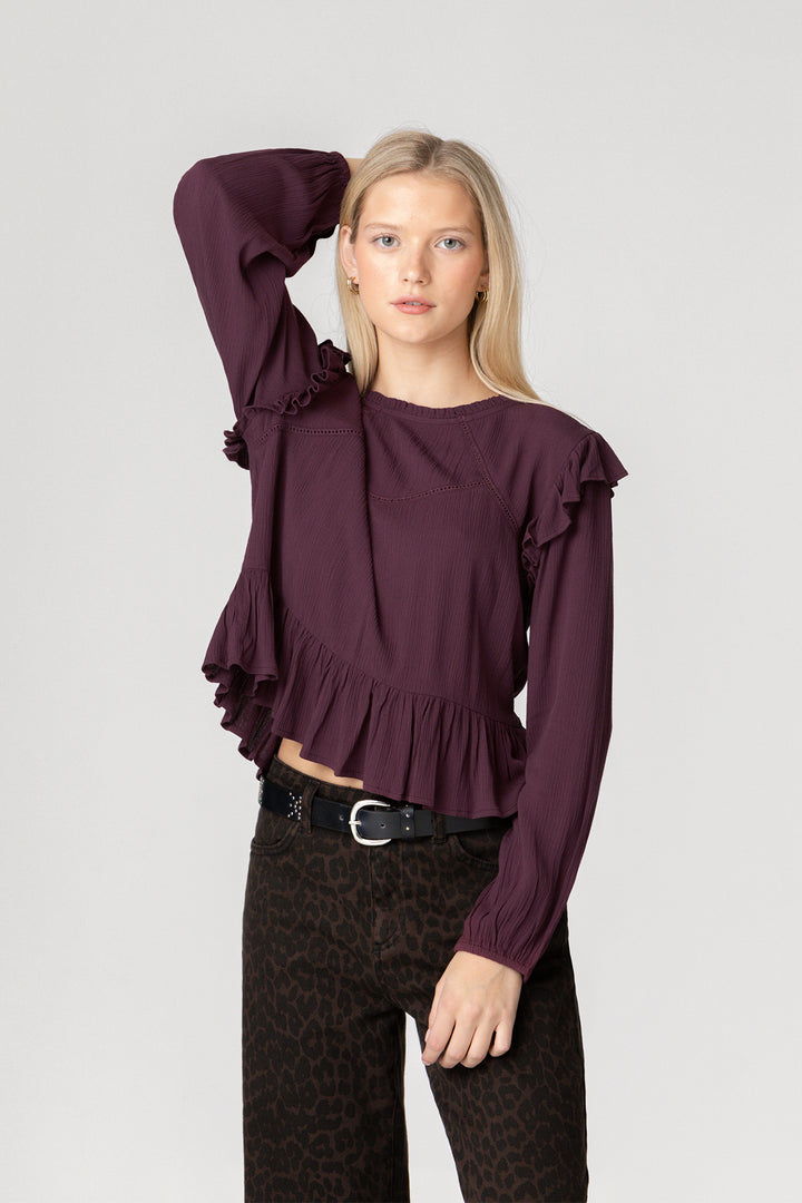 Ruffled Blouse Details