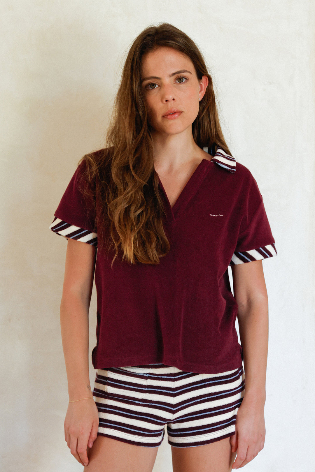 CAMISETA CUELLO POLO TOALLA