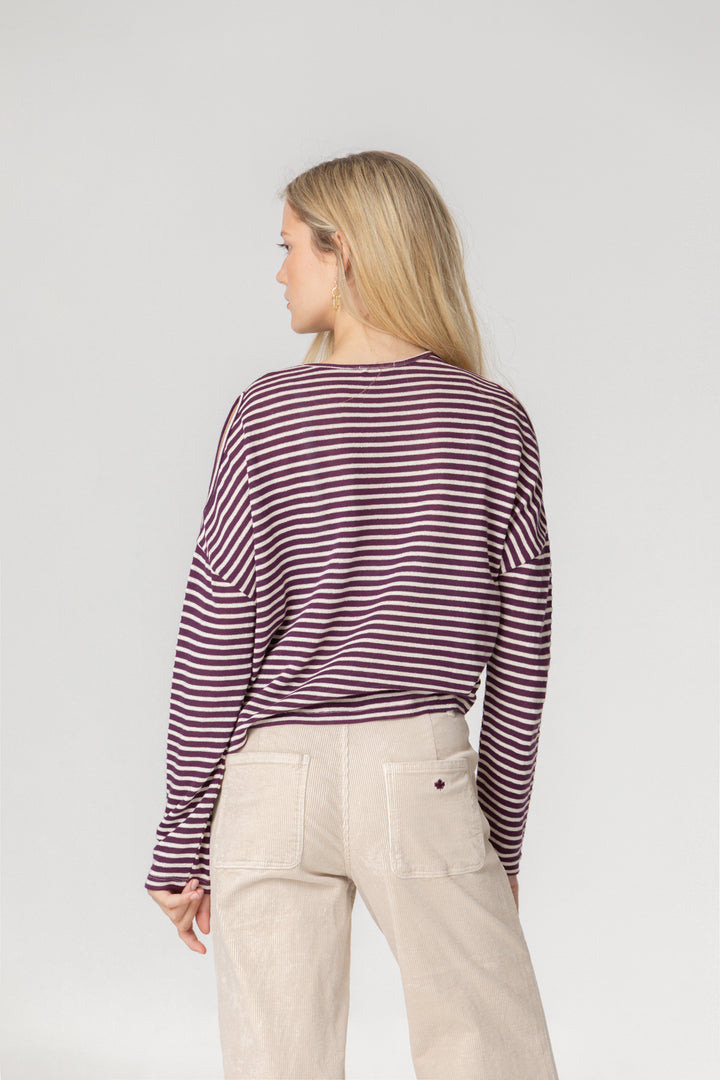 SHOULDER OPEN T-SHIRT