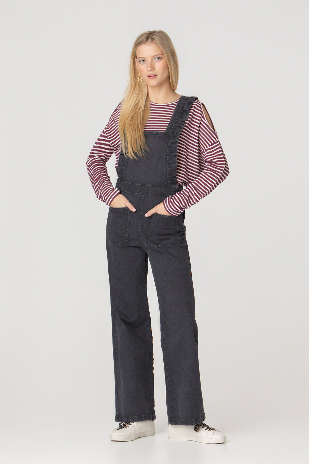 SHOULDER OPEN T-SHIRT