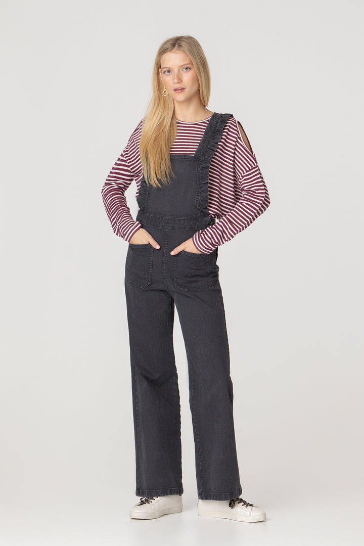 SHOULDER OPEN T-SHIRT