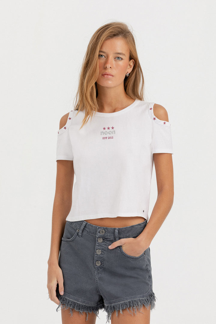 CAMISETA CUT OUT ESTRELLA