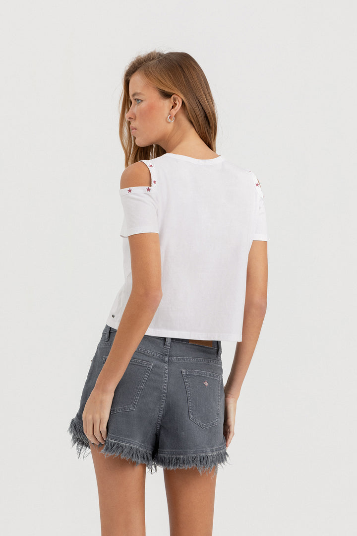 CAMISETA CUT OUT ESTRELLA
