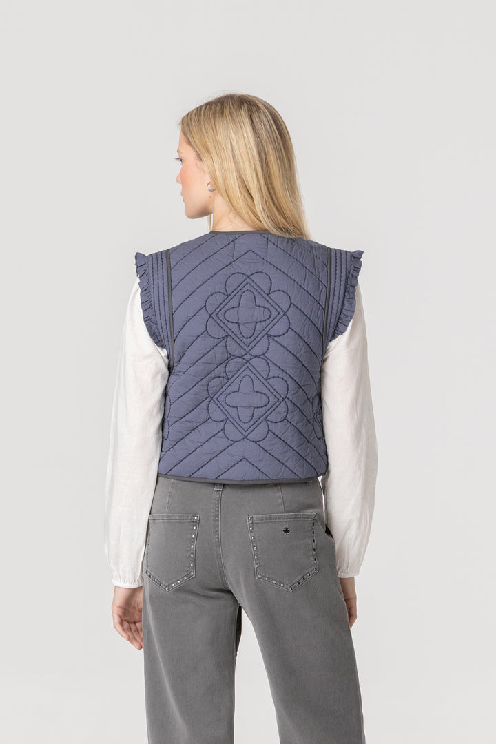 CHALECO ENGUATADO CIERRES DELANTERO