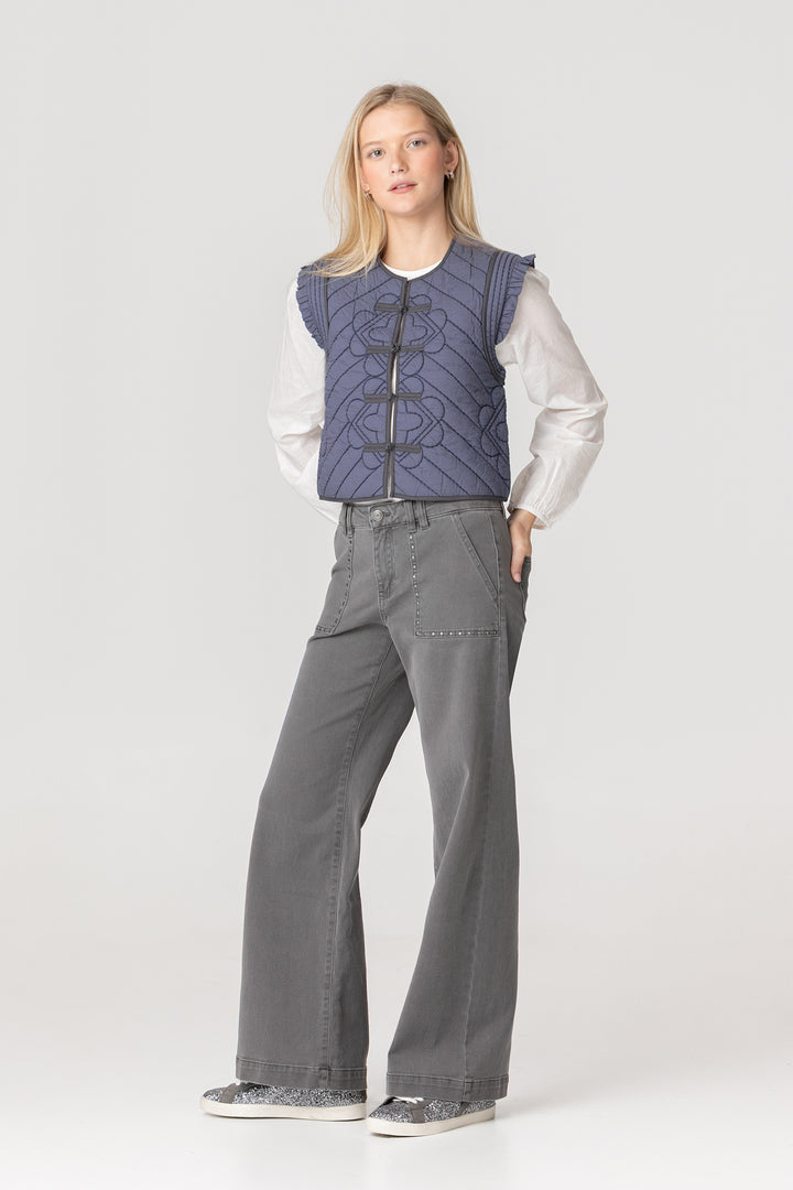 CHALECO ENGUATADO CIERRES DELANTERO