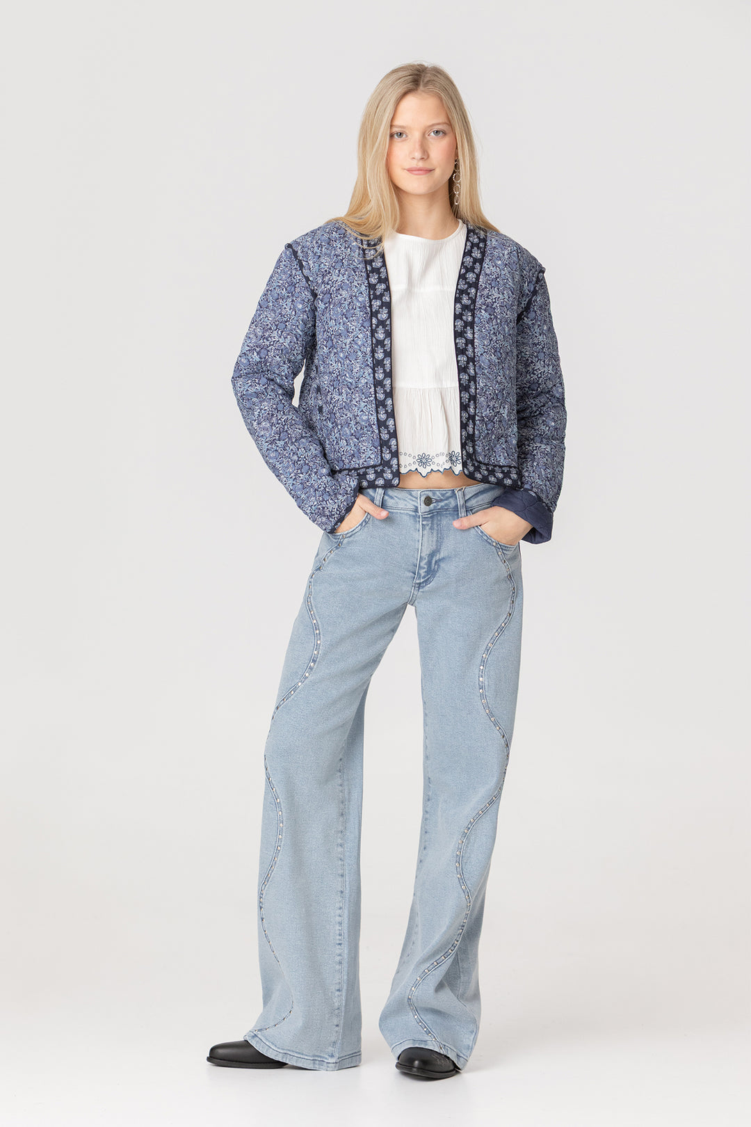 CHAQUETA ENGUATADA ESTAMPADO