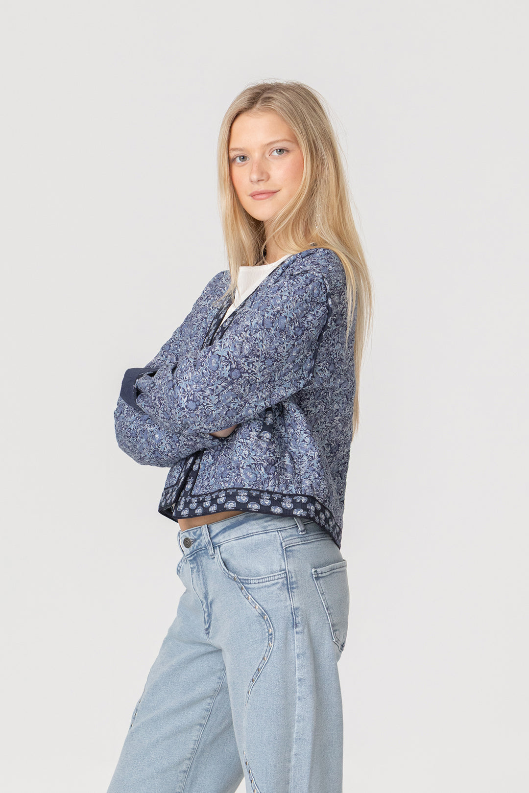 CHAQUETA ENGUATADA ESTAMPADO