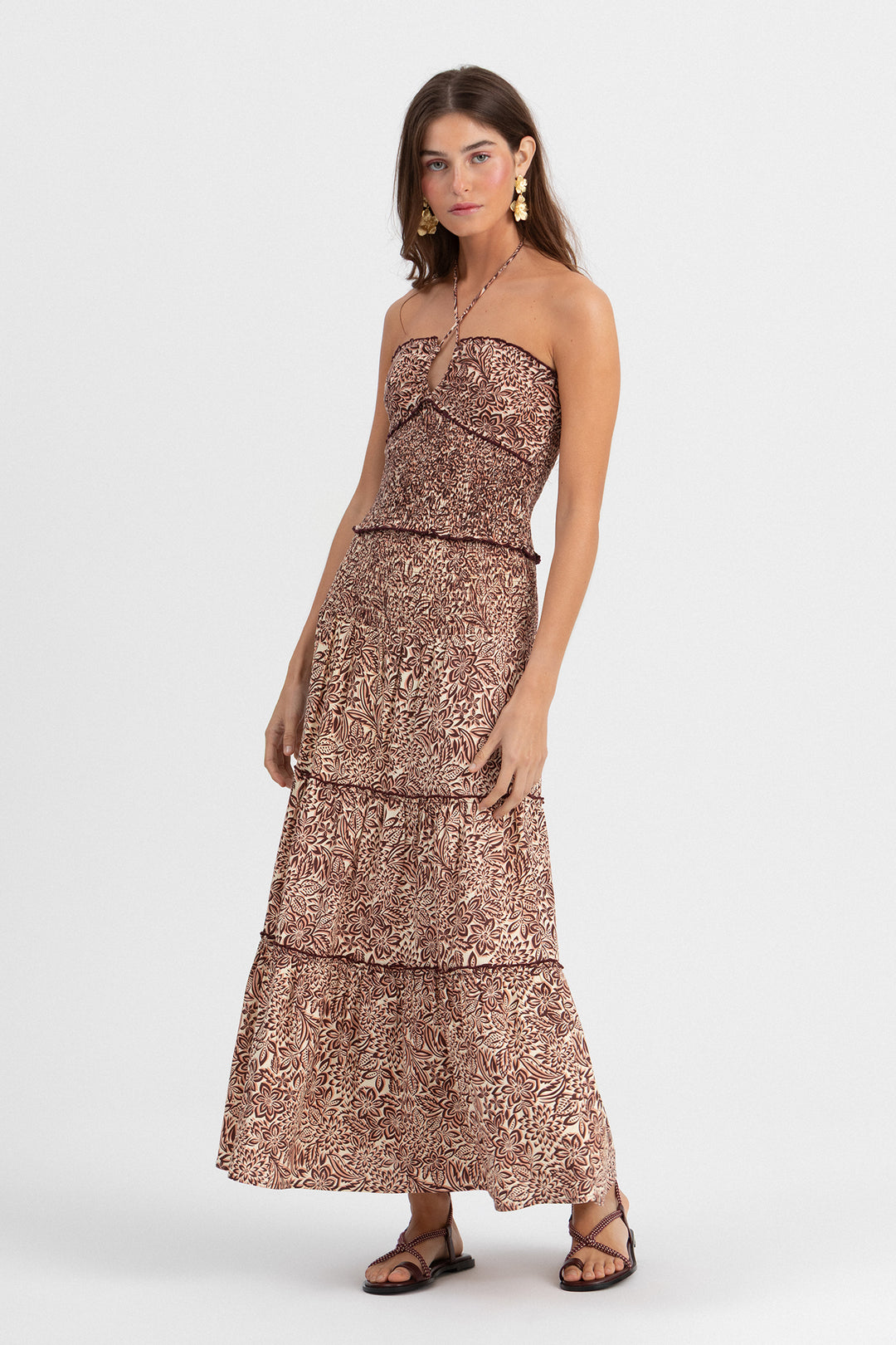 SAIA COMPRIDA ESTAMPADA