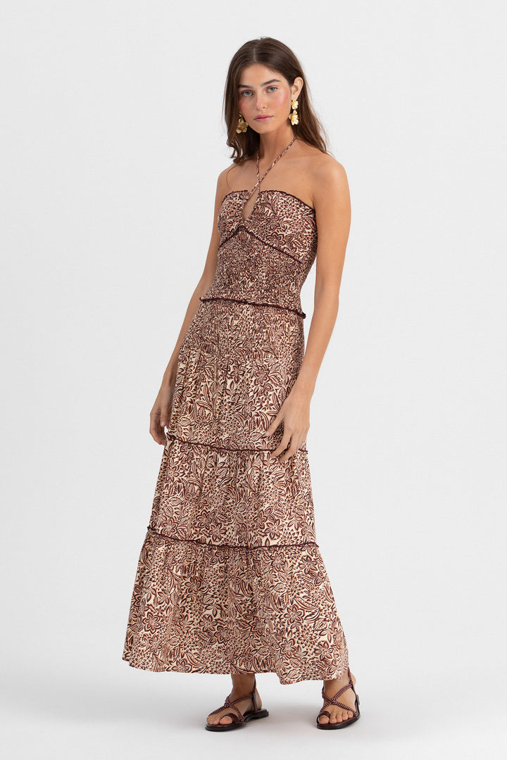 SAIA COMPRIDA ESTAMPADA