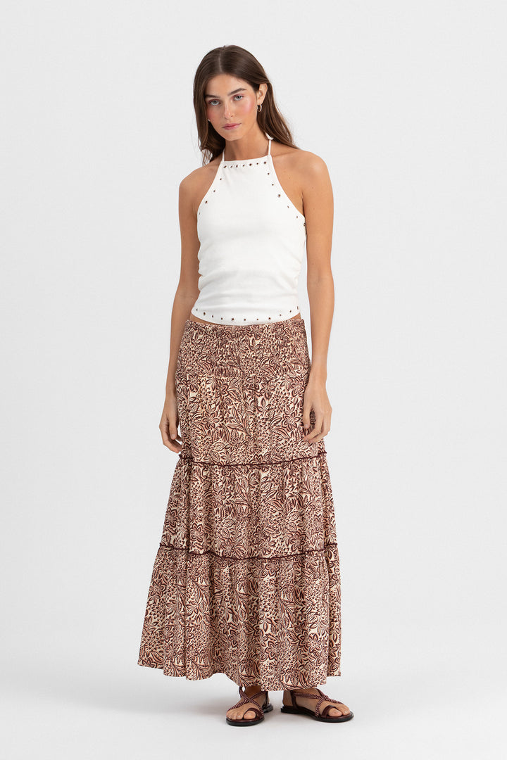 SAIA COMPRIDA ESTAMPADA