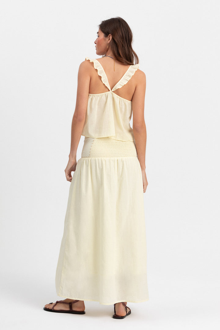FALDA MIDI BORDADA