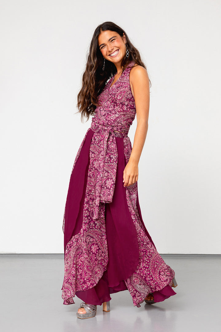 MER SIERRA CONTRAST MIDI SKIRT