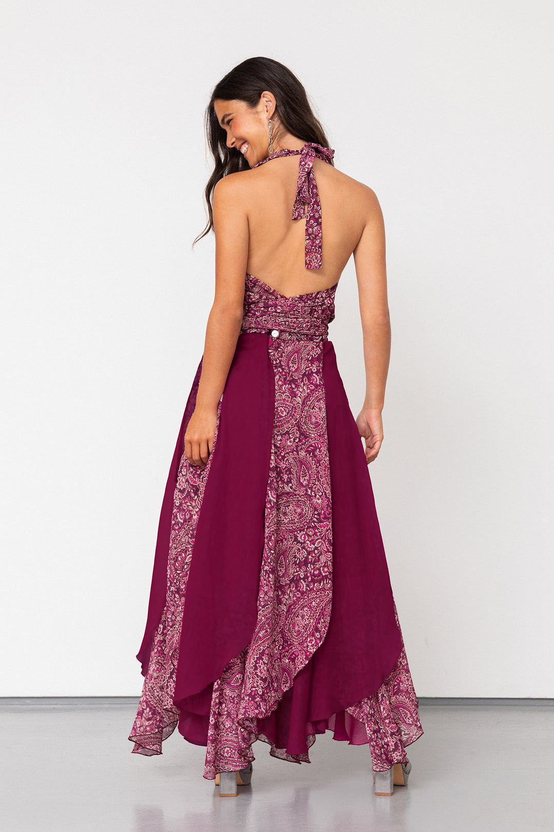 MER SIERRA CONTRAST MIDI SKIRT