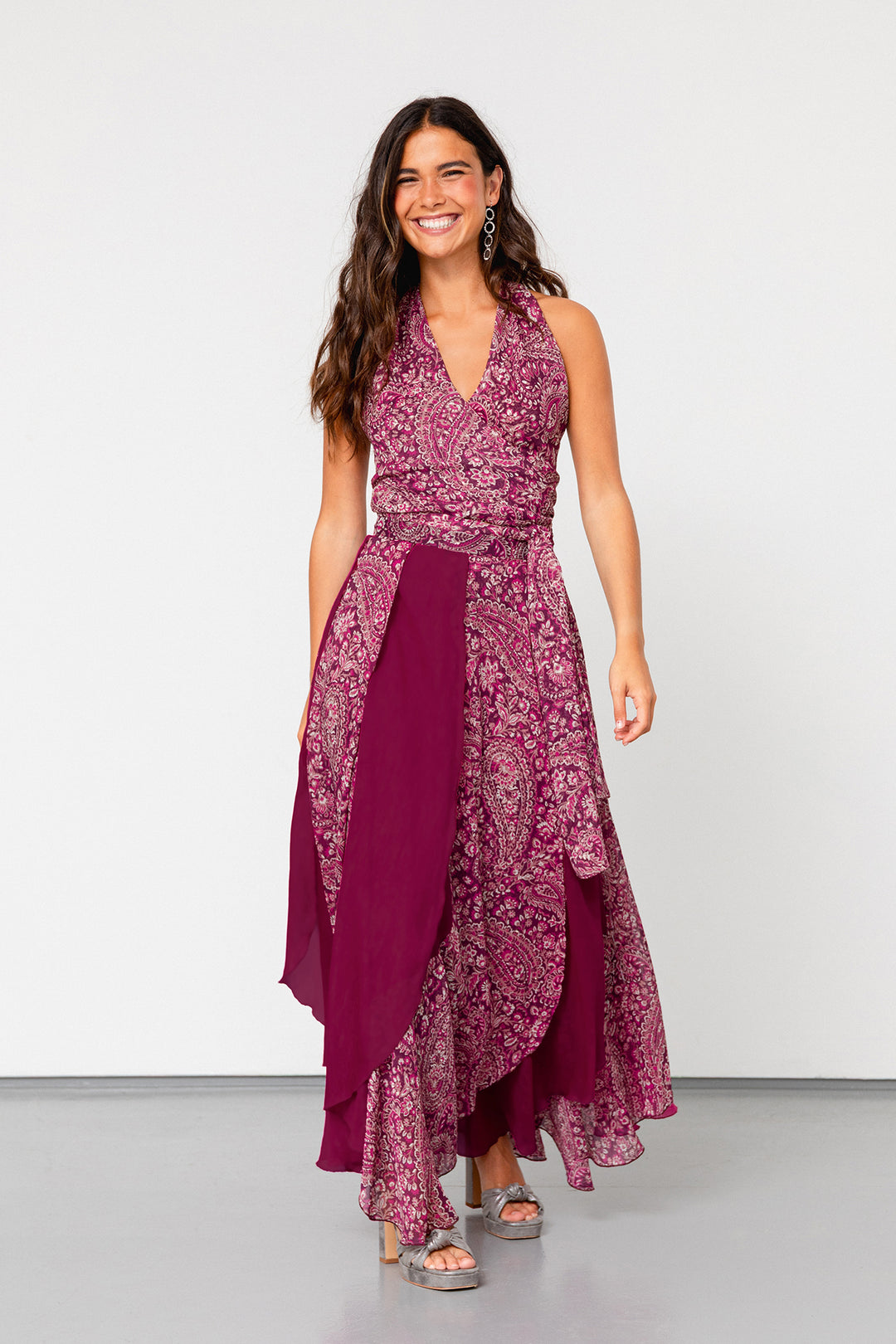MER SIERRA CONTRAST MIDI SKIRT