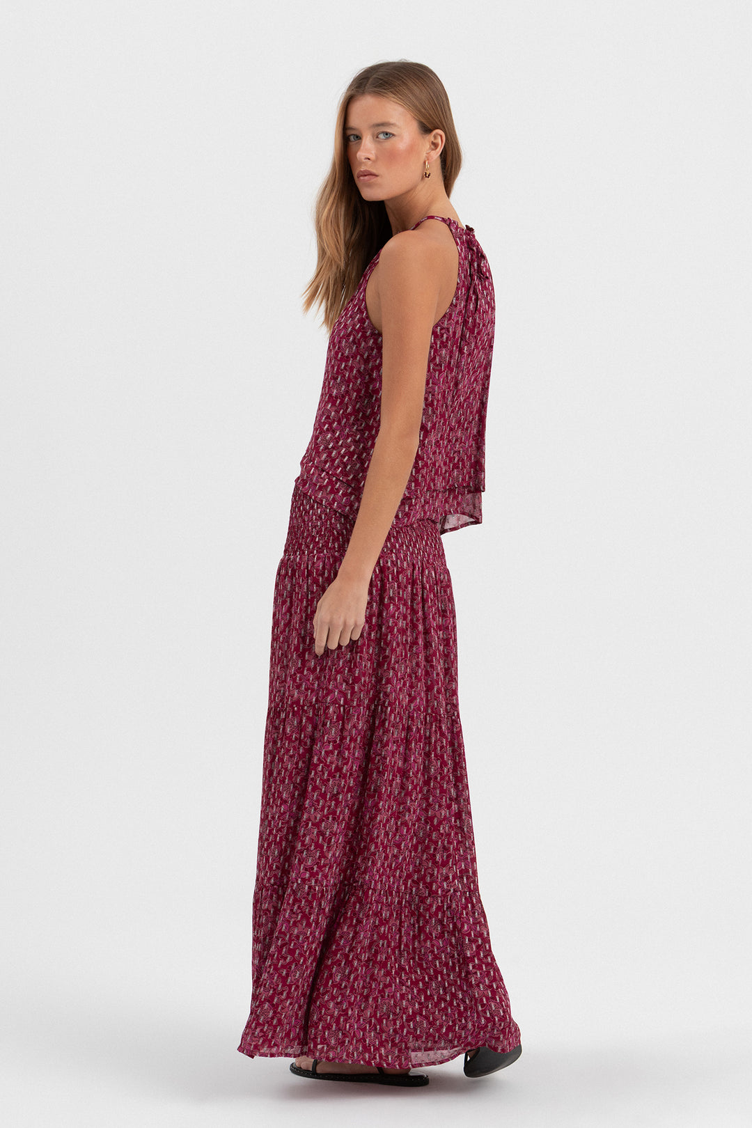 SAIA MIDI COM DETALHE DE LUREX