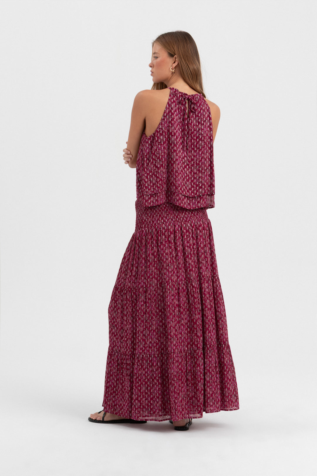 FALDA MIDI DETALLE LUREX