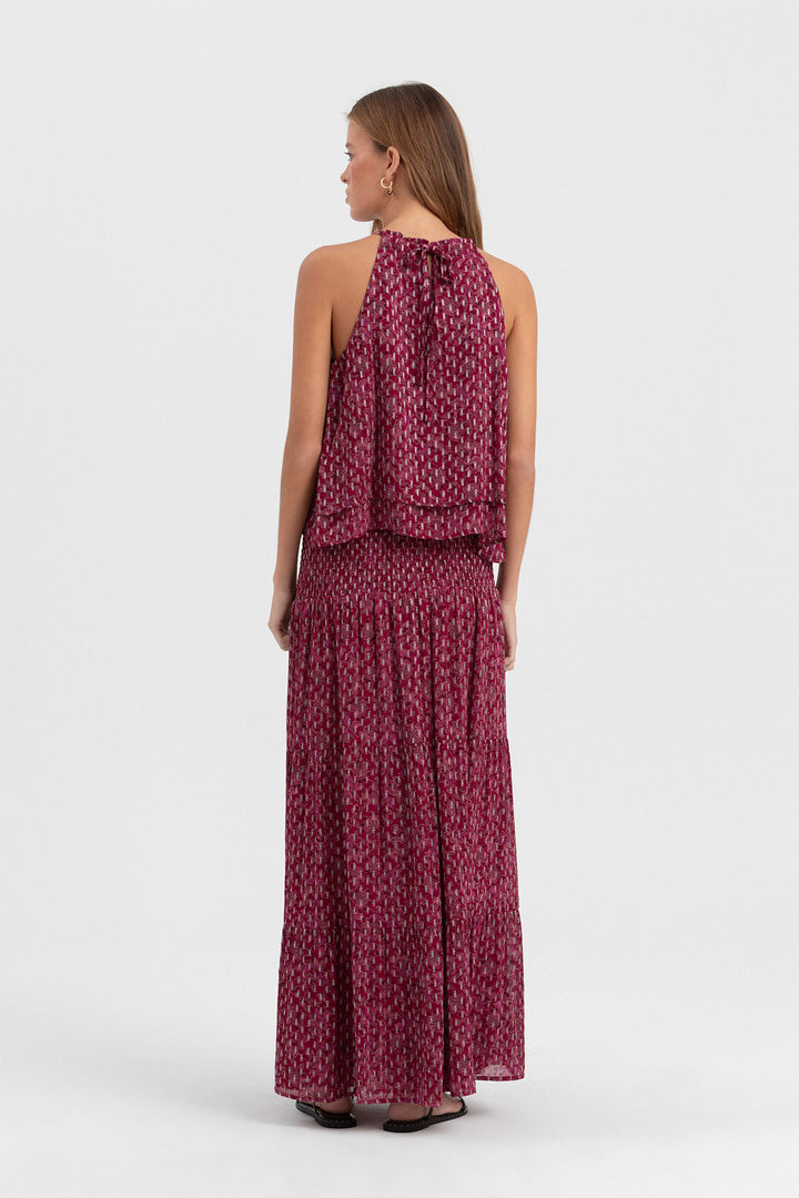 SAIA MIDI COM DETALHE DE LUREX