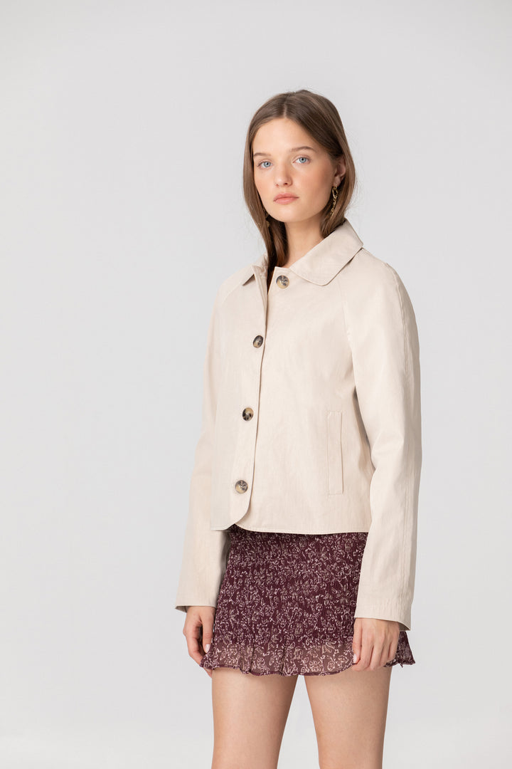 SHORT TRENCH COAT