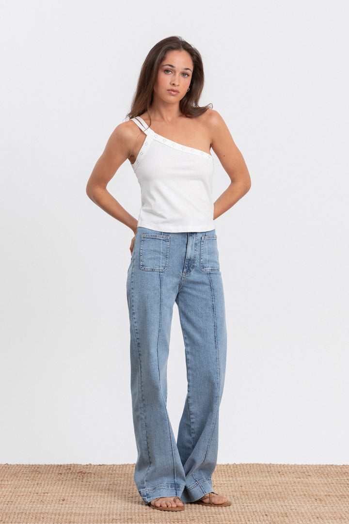 JEANS BÁSICO COSTURA DENIM