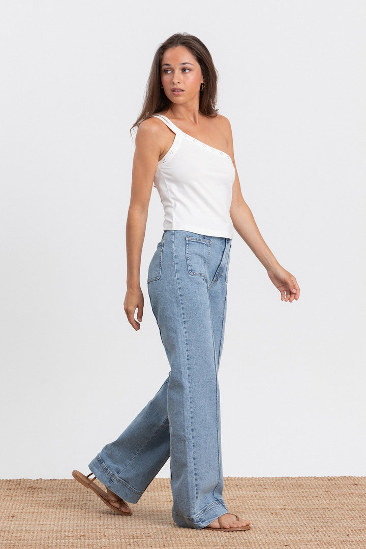 JEANS BÁSICO COSTURA DENIM