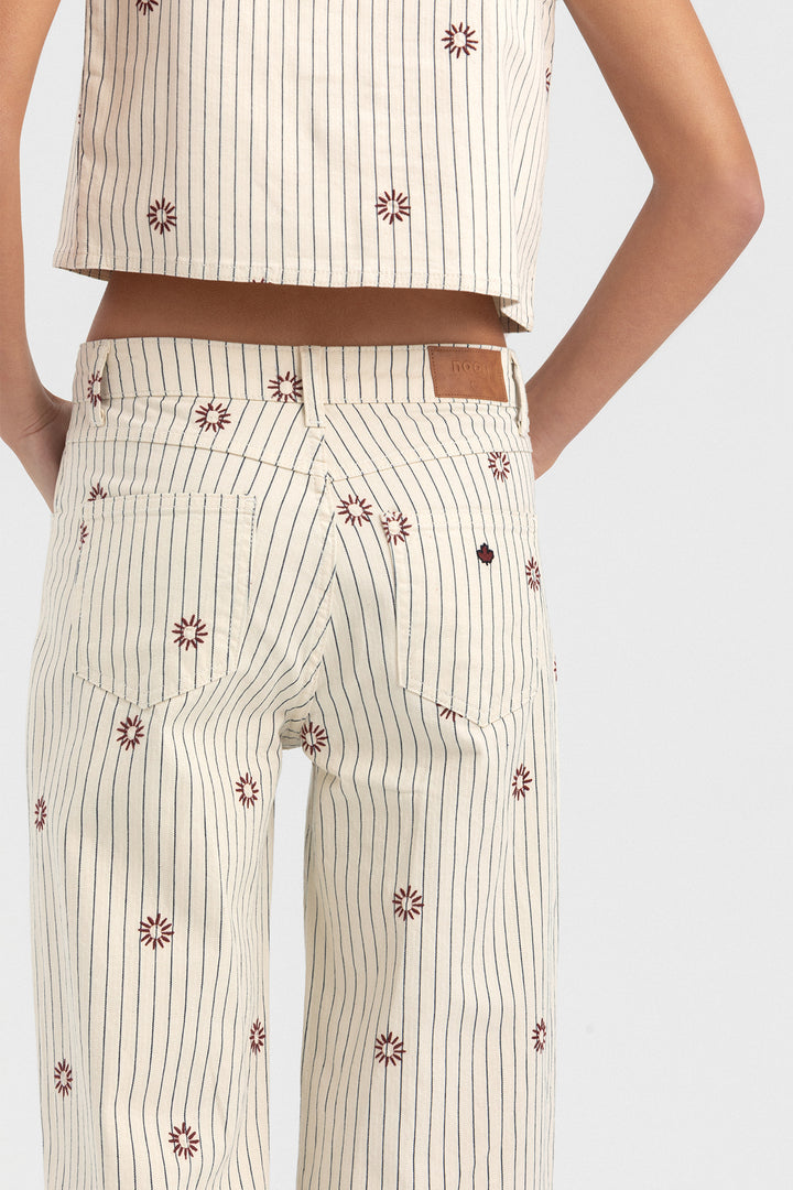 JEANS BORDADOS RAYAS