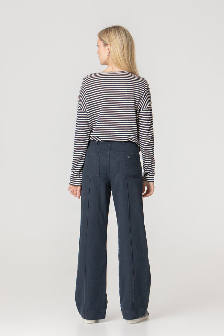 BASIC CULOTTE JEANS WITH SEAMS