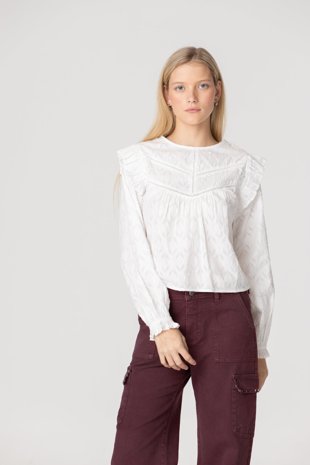 JEANS CULOTTE CARGO TACHAS