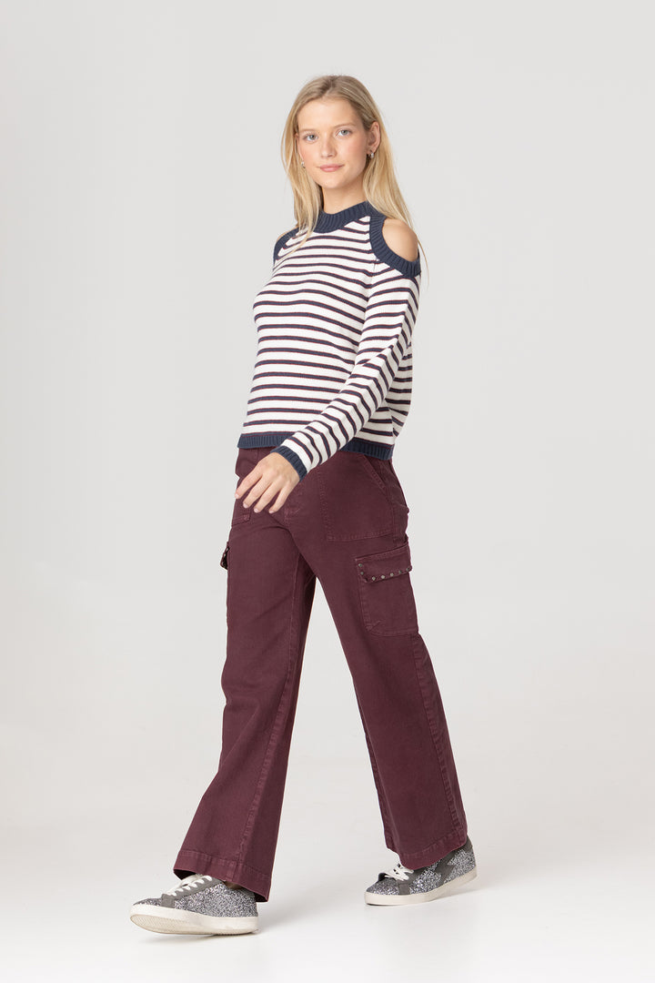 JEANS CULOTTE CARGO TACHAS