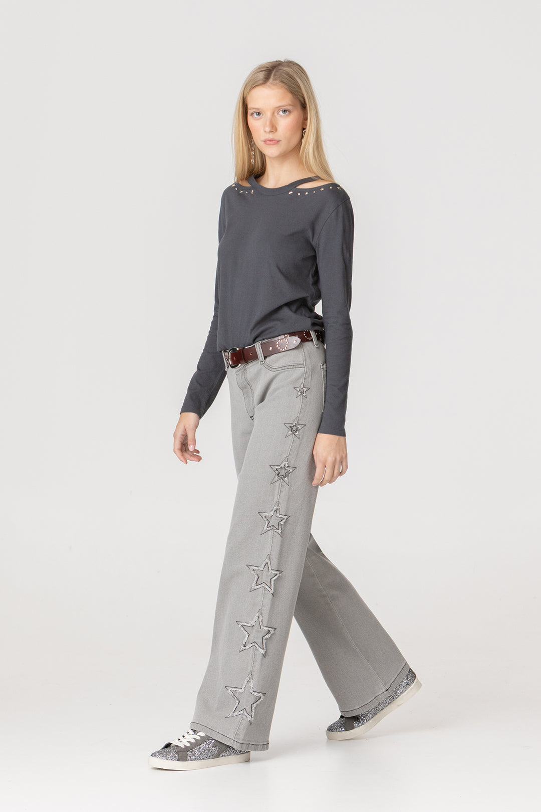 JEANS WITH SIDE STARS