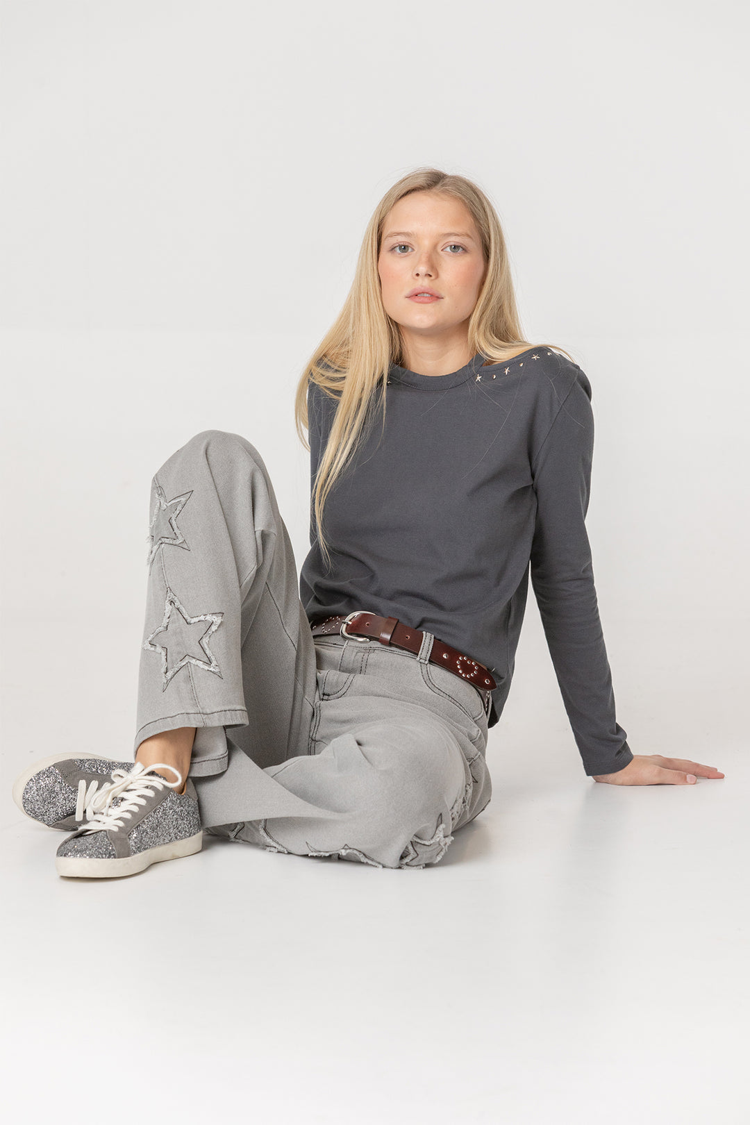 JEANS WITH SIDE STARS