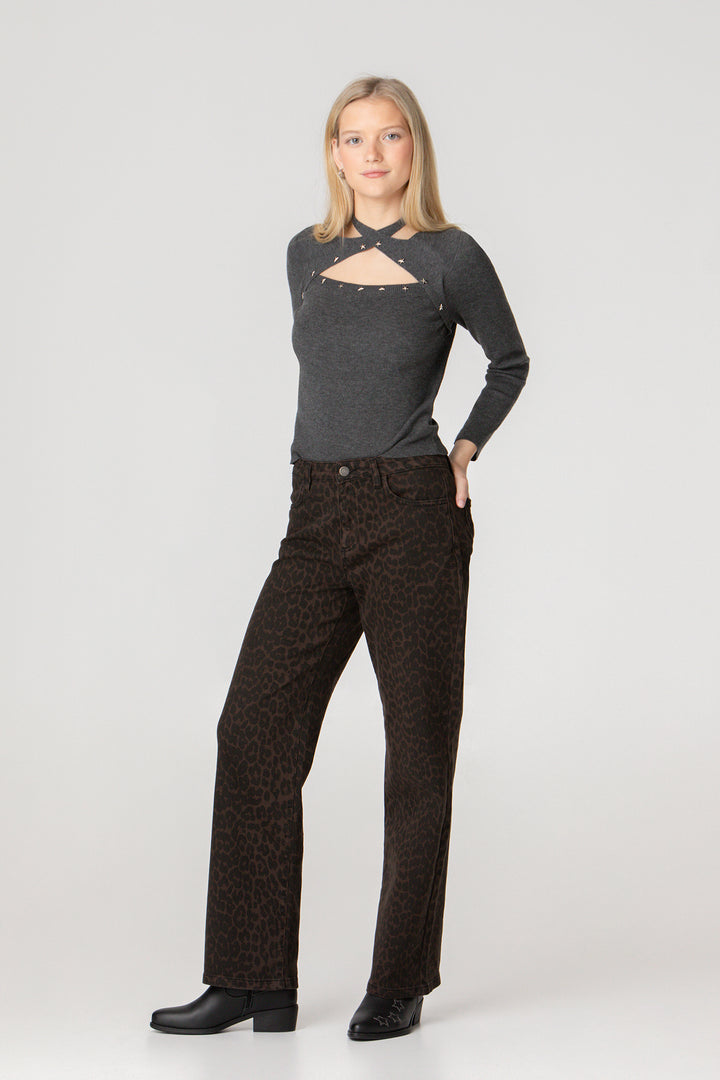 LEOPARD JEANS