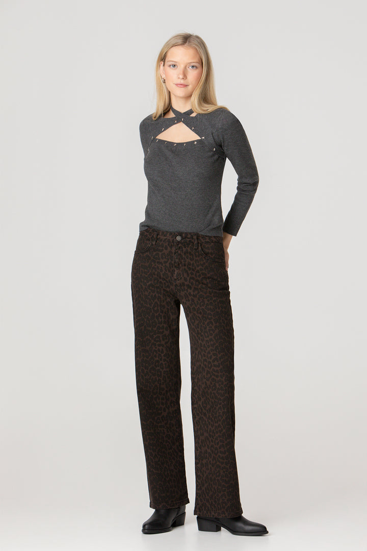 LEOPARD JEANS